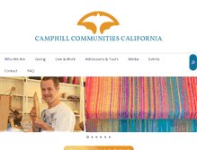 Tablet Screenshot of camphillca.org
